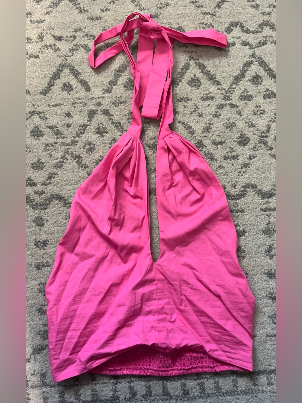 Women's Hot Pink Halter Tank Top